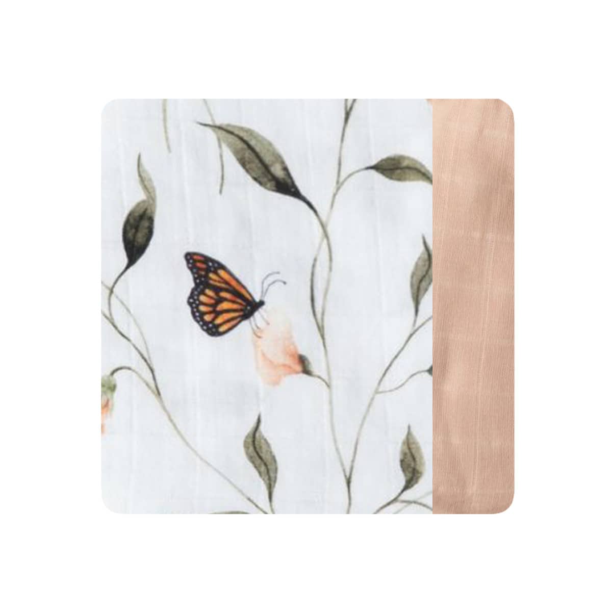 Snug as a Bub Organic Cotton Muslin Snuggly Blanket - Fly Away, Butterfly