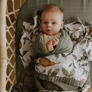 Snug as a Bub Organic Cotton Muslin Snuggly Blanket - Whimsical Pear