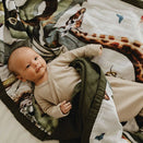 Snug as a Bub Organic Cotton Muslin Snuggly Blanket - Wild One