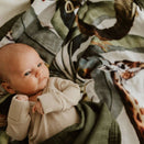 Snug as a Bub Organic Cotton Muslin Snuggly Blanket - Wild One