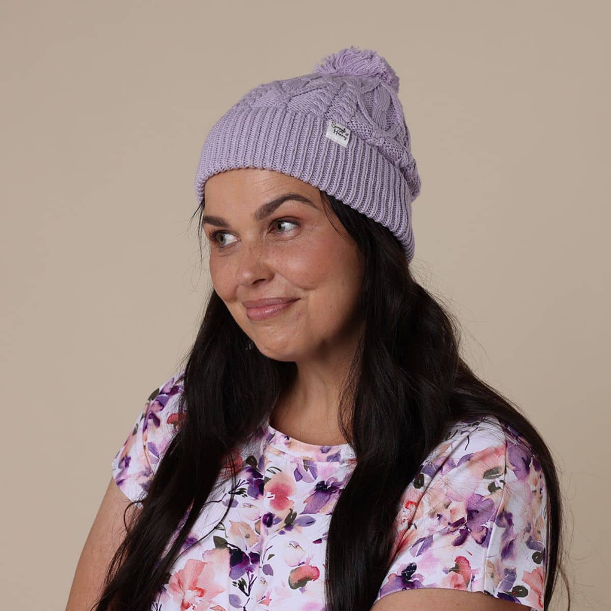 Snuggle Hunny Adult Knit Beanie - Lavender