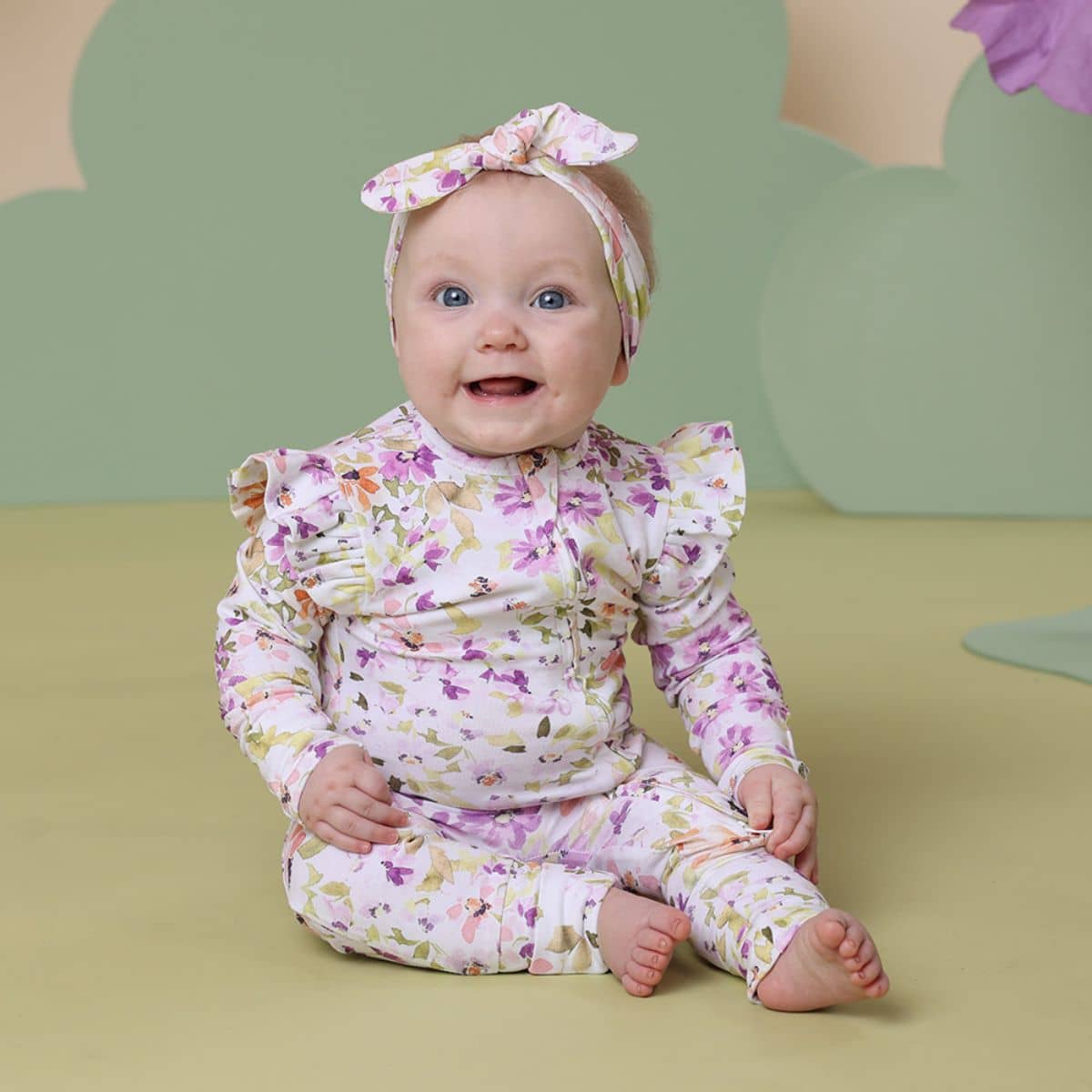 Snuggle Hunny Convertible Romper with Frill - Isla