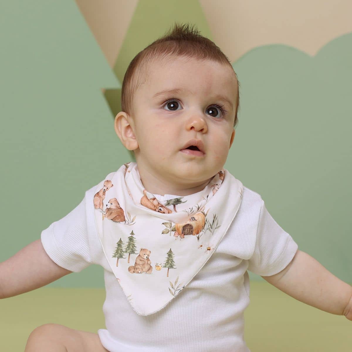 Snuggle Hunny Bandana Dribble Bib - Bears
