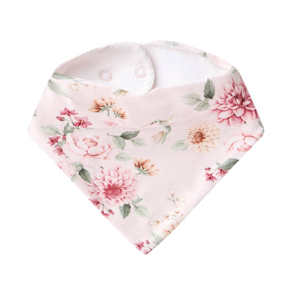 Snuggle Hunny Bandana Dribble Bib - Birds & Blooms