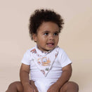Snuggle Hunny Bandana Dribble Bib - Diggers & Tractors Organic