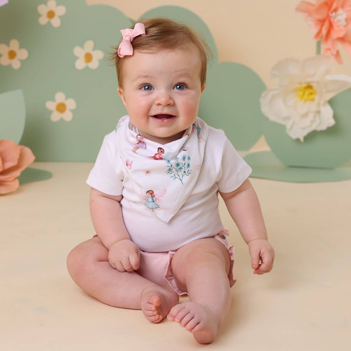 Snuggle Hunny Bandana Dribble Bib - Fairy Garden