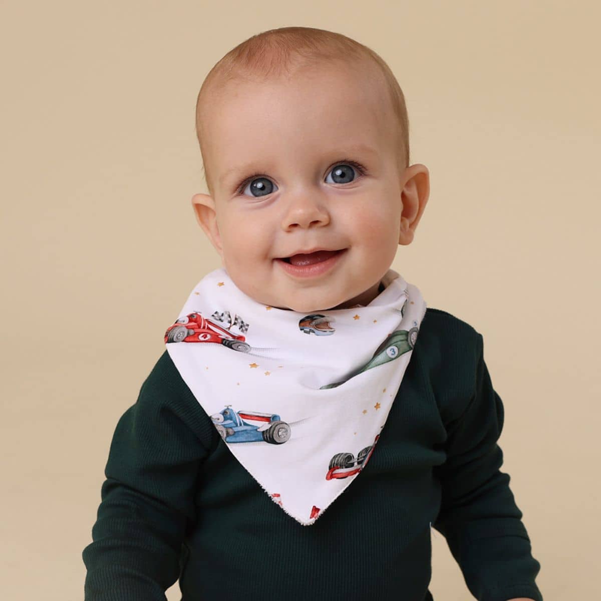 Snuggle Hunny Bandana Dribble Bib - Little Racers