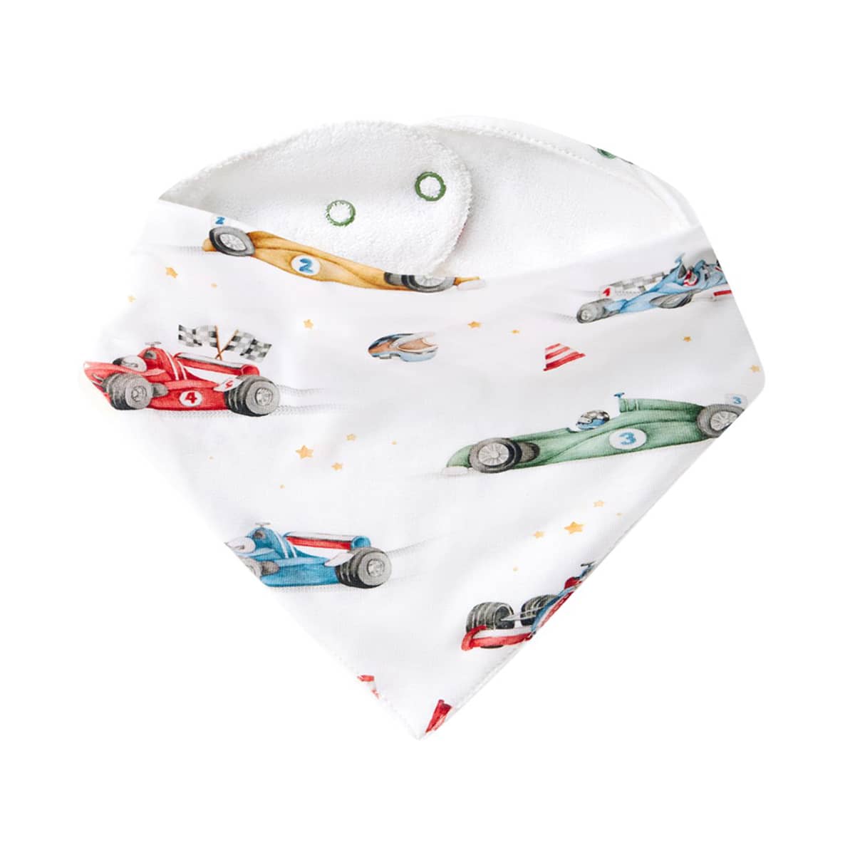 Snuggle Hunny Bandana Dribble Bib - Little Racers
