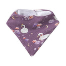 Snuggle Hunny Bandana Dribble Bib - Midnight Swan