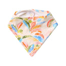 Snuggle Hunny Bandana Dribble Bib - Summer Palm