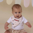Snuggle Hunny Bandana Dribble Bib - Vintage Cars
