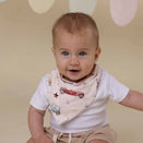 Snuggle Hunny Bandana Dribble Bib - Vintage Cars