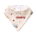 Snuggle Hunny Bandana Dribble Bib - Vintage Cars