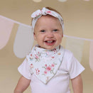 Snuggle Hunny Bandana Dribble Bib - White Rabbit