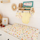 Snuggle Hunny Fitted Bassinet Sheet and Change Pad Cover - Beach Fun