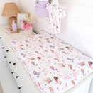 Snuggle Hunny Fitted Bassinet Sheet and Change Pad Cover - Mermaid