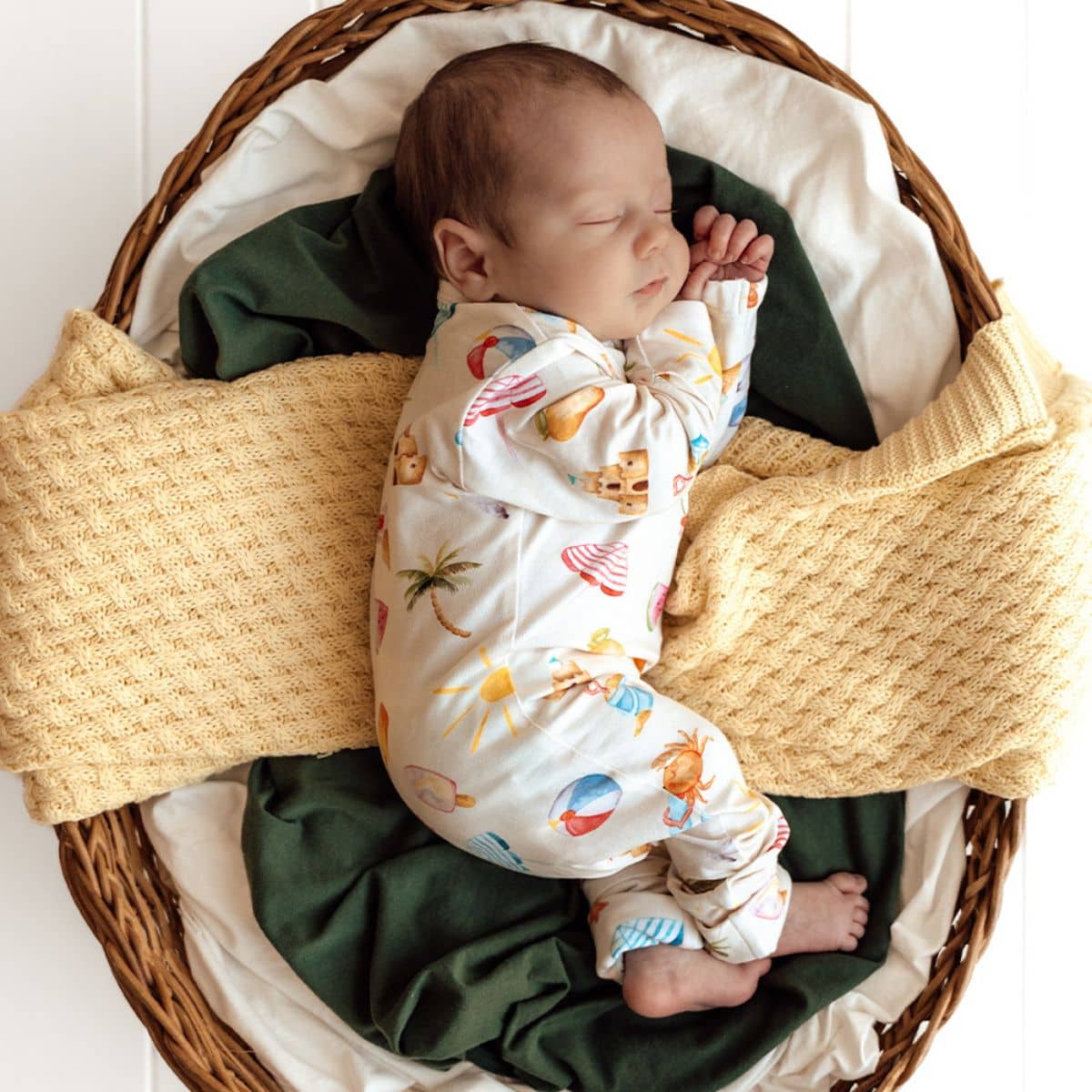 Snuggle Hunny Convertible Romper - Beach Fun