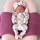 Snuggle Hunny Convertible Romper with Frill - Birds & Blooms