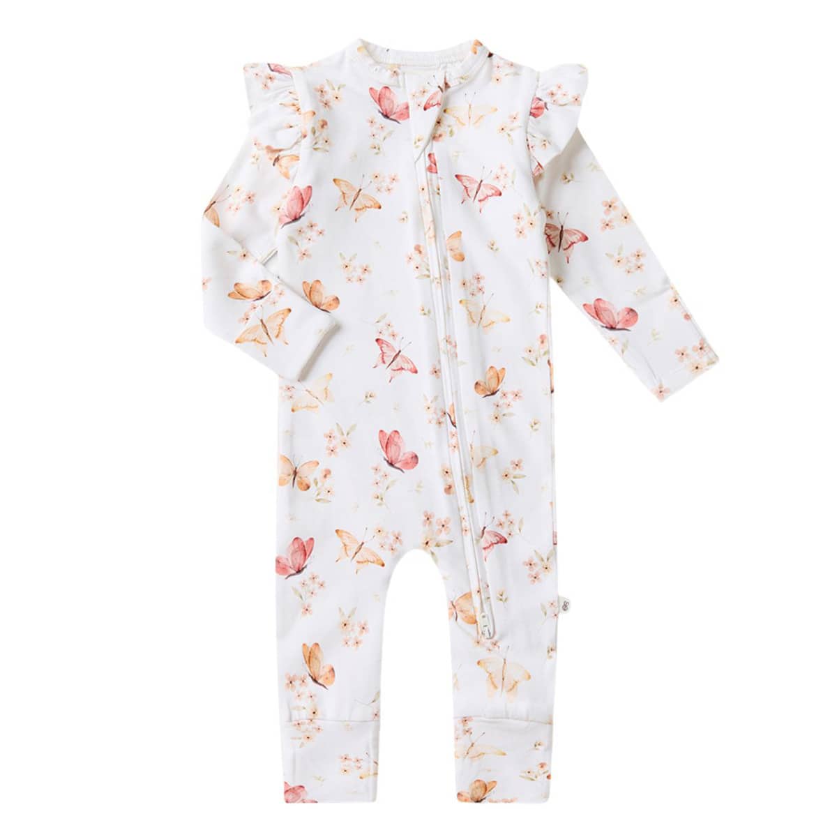 Snuggle Hunny Convertible Romper with Frill - Butterfly