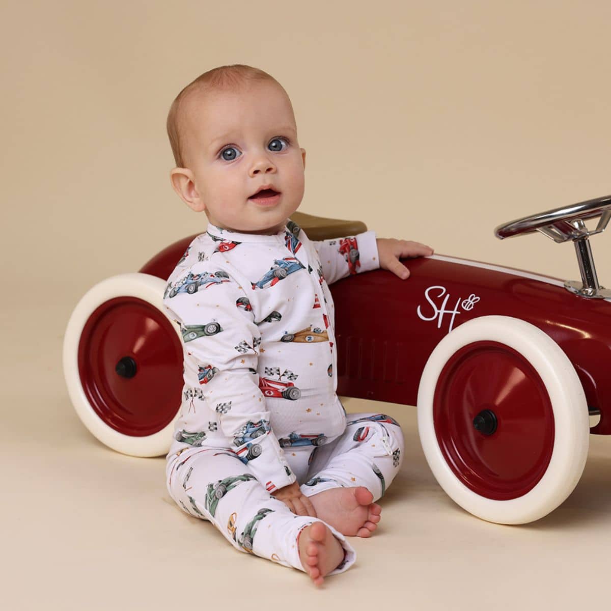 Snuggle Hunny Convertible Romper - Little Racers