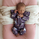 Snuggle Hunny Convertible Romper with Frill - Midnight Swan