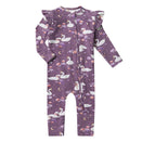 Snuggle Hunny Convertible Romper with Frill - Midnight Swan