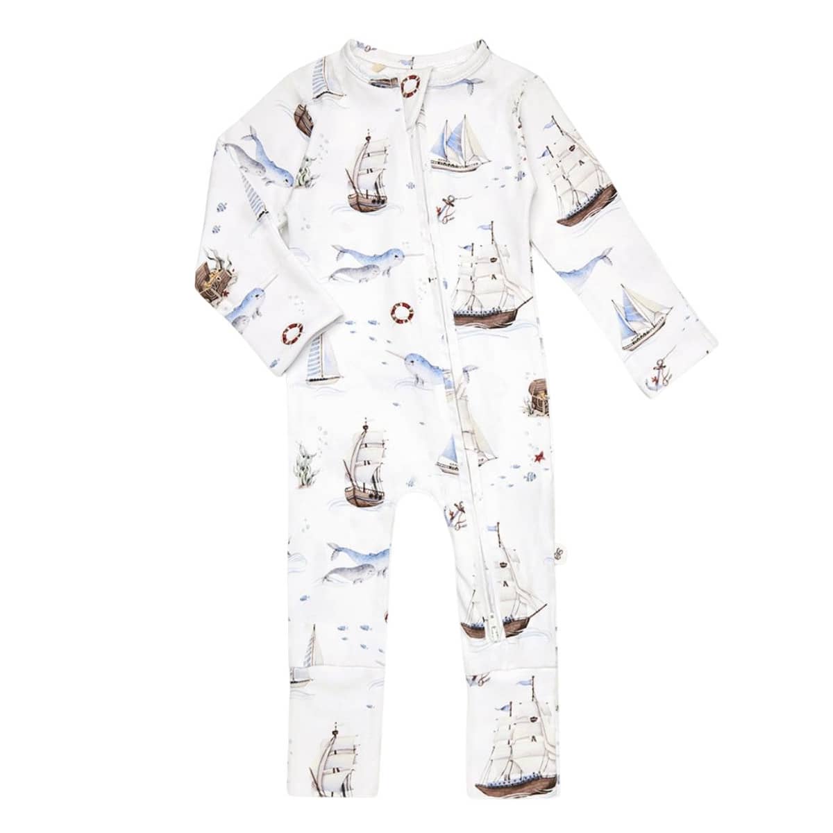 Snuggle Hunny Convertible Romper - Set Sail