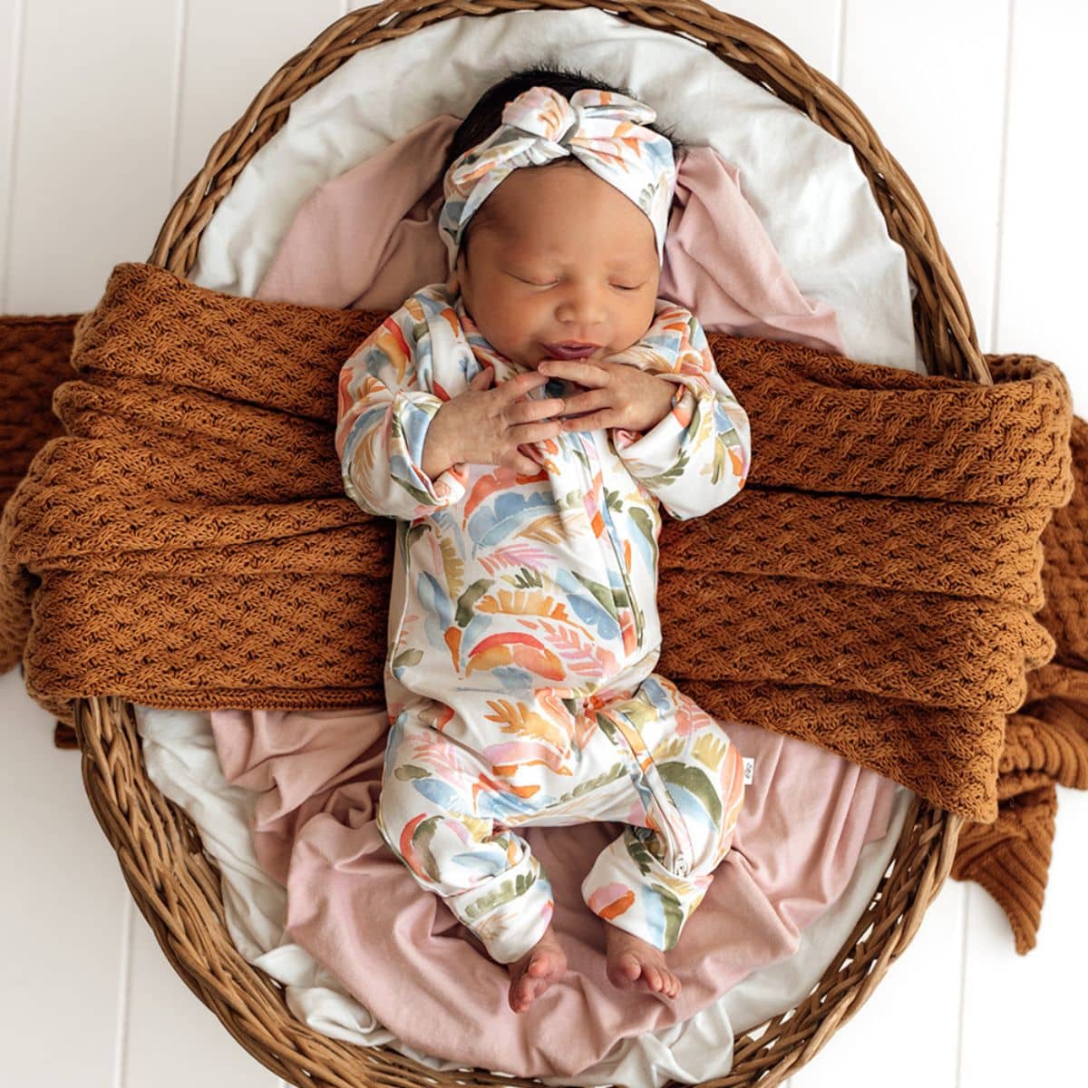 Snuggle Hunny Convertible Romper - Summer Palm