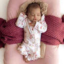 Snuggle Hunny Convertible Romper with Frill - Alice's Tea Party