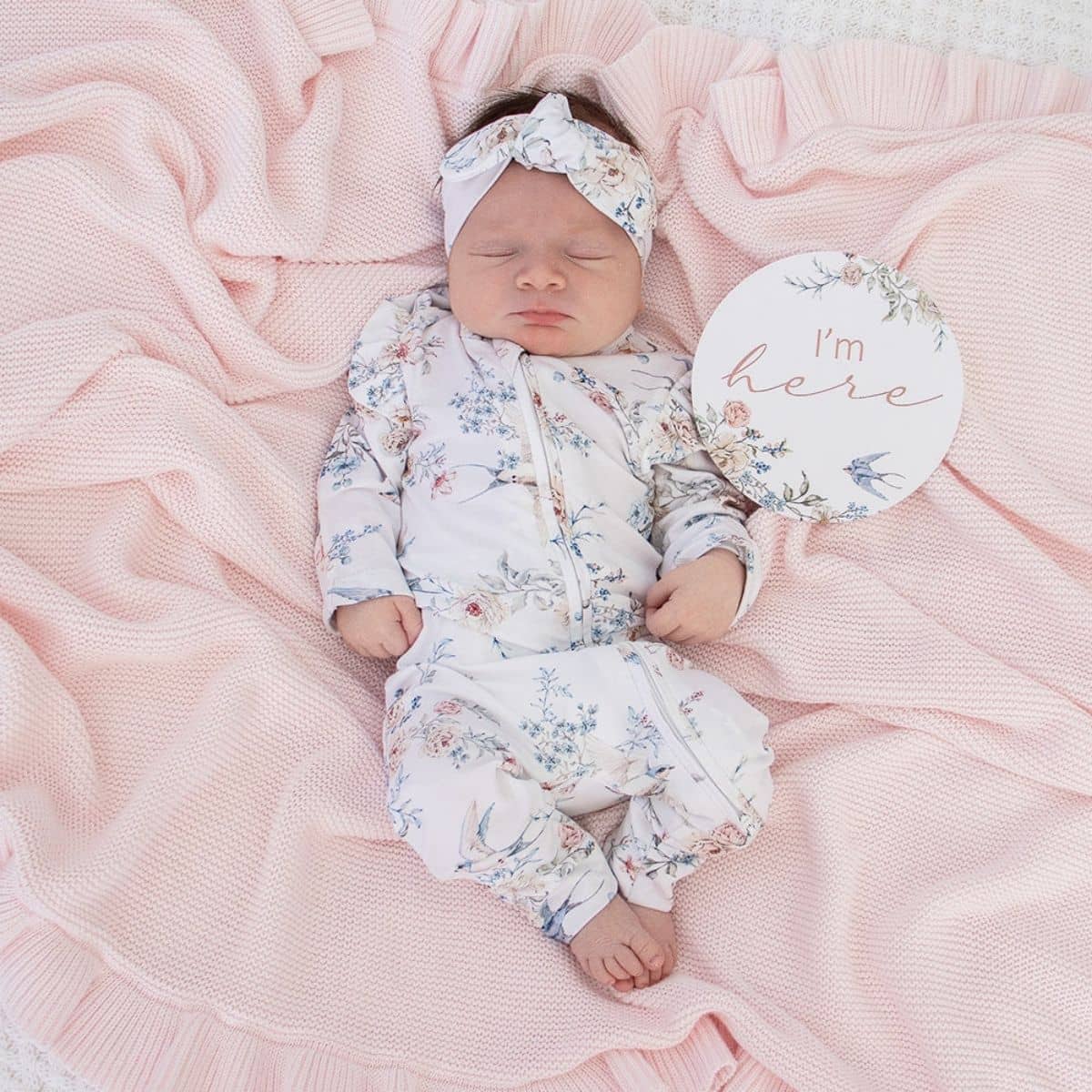 Snuggle Hunny Convertible Romper with Frill - Sweet Swallows