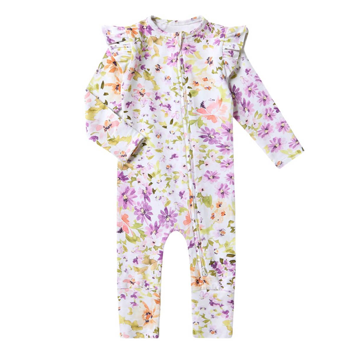 Snuggle Hunny Convertible Romper with Frill - Isla