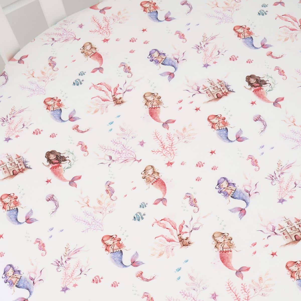 Snuggle Hunny Fitted Cot Sheet - Mermaid