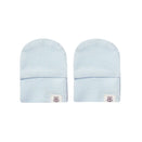 Snuggle Hunny Organic Cotton Rib Mittens - Baby Blue