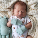 Snuggle Hunny Organic Cotton Rib Mittens - Sage