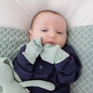 Snuggle Hunny Organic Cotton Rib Mittens - Sage