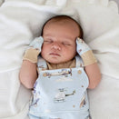 Snuggle Hunny Organic Cotton Rib Mittens - Taking Flight