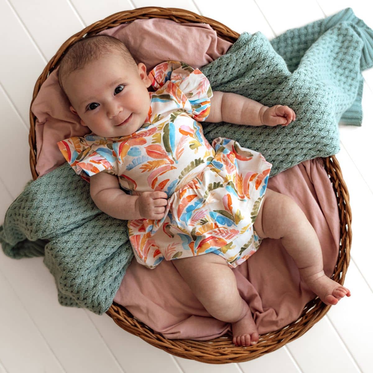 Snuggle Hunny Dress - Summer Palm