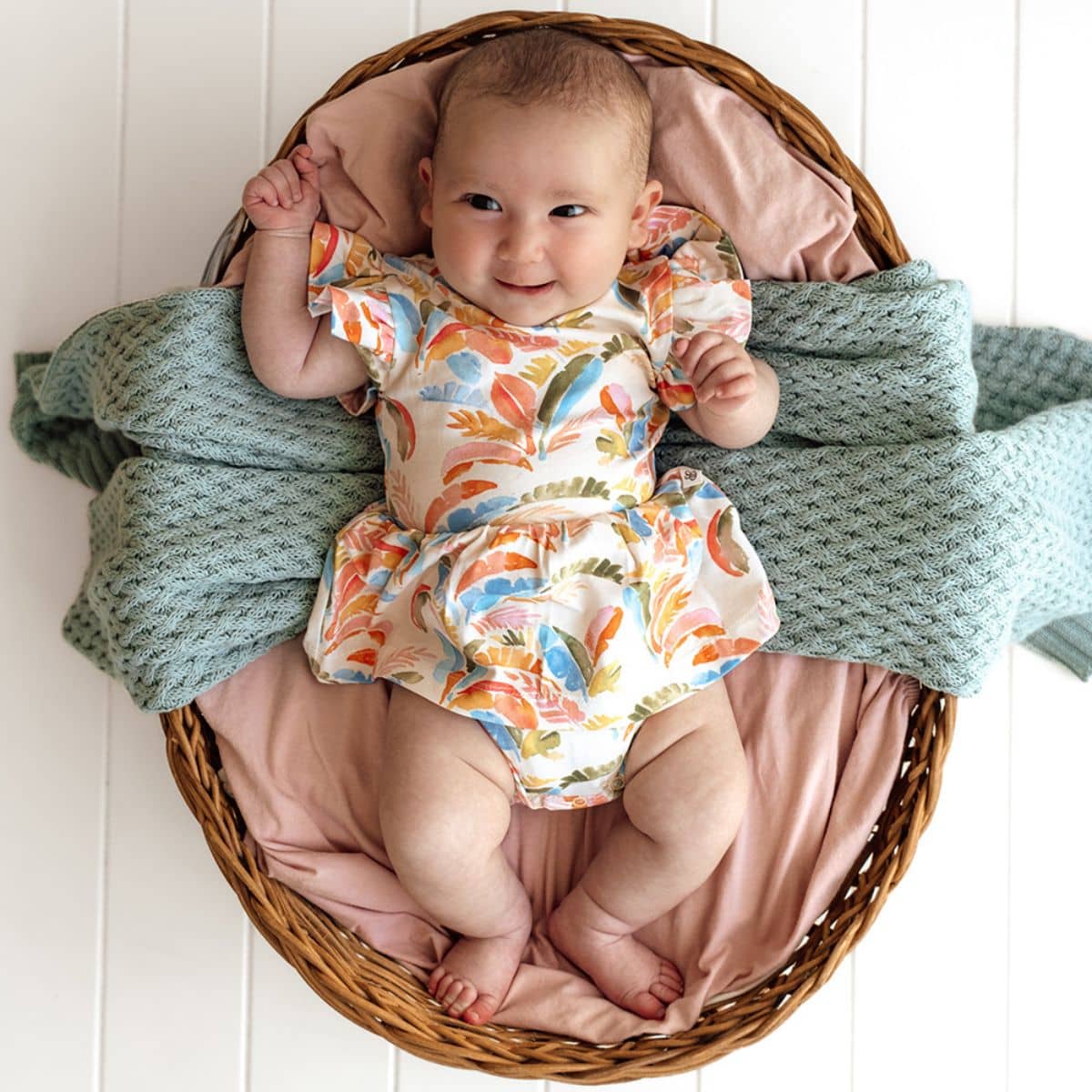 Snuggle Hunny Dress - Summer Palm