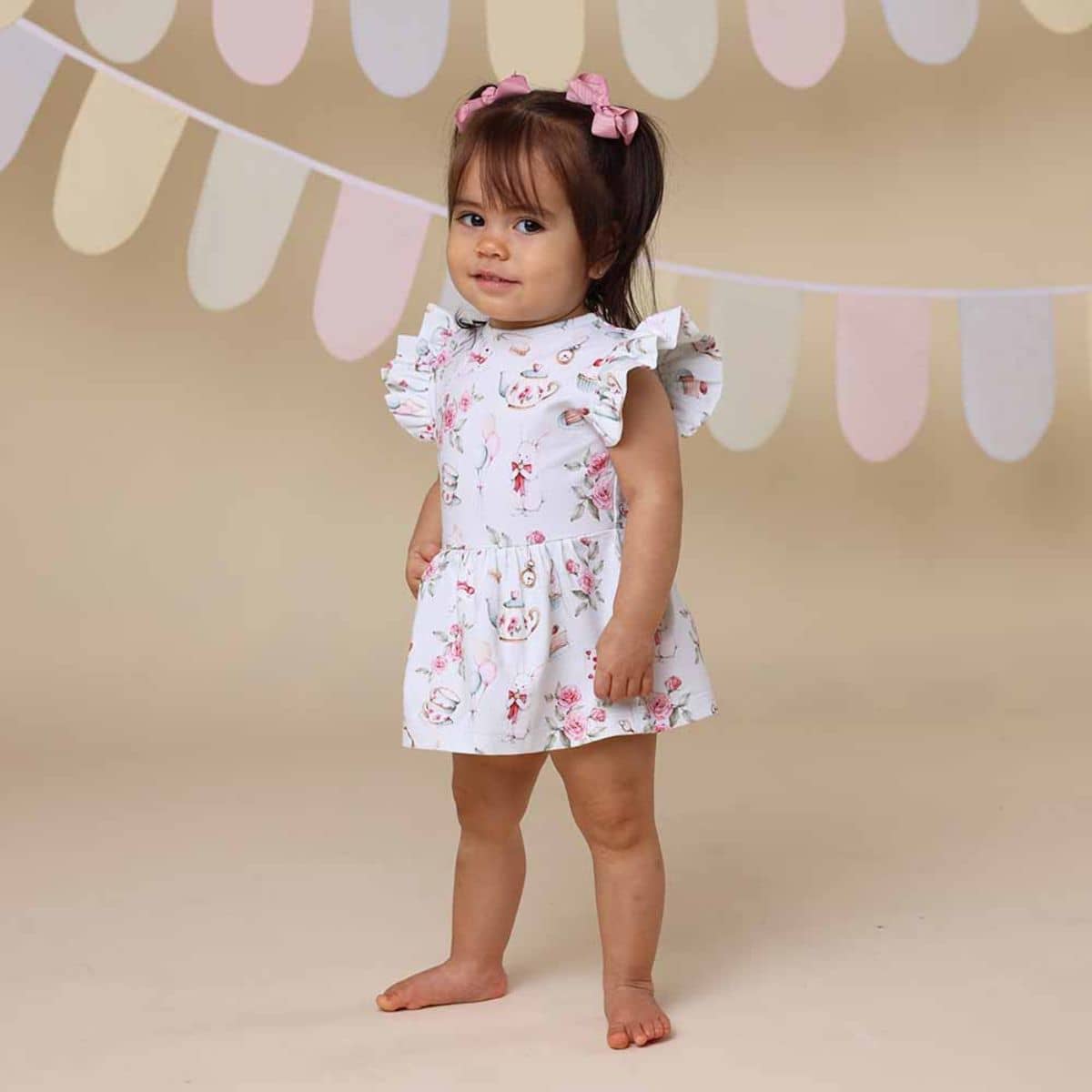 Snuggle Hunny Dress - White Rabbit