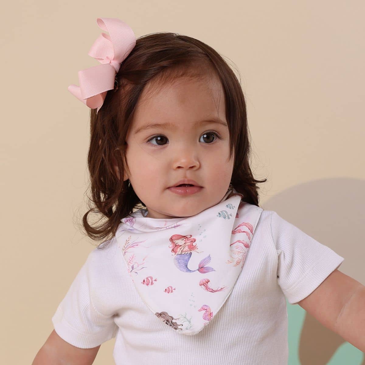 Snuggle Hunny Bandana Dribble Bib - Mermaid