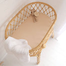 Snuggle Hunny Fitted Bassinet Sheet and Change Pad Cover - Babyccino