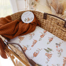 Snuggle Hunny Fitted Bassinet Sheet and Change Pad Cover - Bears