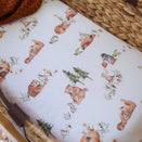 Snuggle Hunny Fitted Bassinet Sheet and Change Pad Cover - Bears