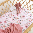 Snuggle Hunny Fitted Bassinet Sheet and Change Pad Cover - Birds & Blooms