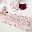 Snuggle Hunny Fitted Bassinet Sheet and Change Pad Cover - Birds & Blooms