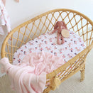 Snuggle Hunny Fitted Bassinet Sheet and Change Pad Cover - Carousel
