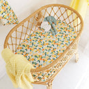 Snuggle Hunny Fitted Bassinet Sheet and Change Pad Cover - Citrus Squeeze
