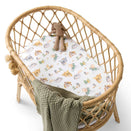 Snuggle Hunny Fitted Bassinet Sheet and Change Pad Cover - Dragon