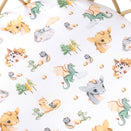 Snuggle Hunny Fitted Bassinet Sheet and Change Pad Cover - Dragon