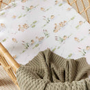 Snuggle Hunny Fitted Bassinet Sheet and Change Pad Cover - Duck Pond Organic
